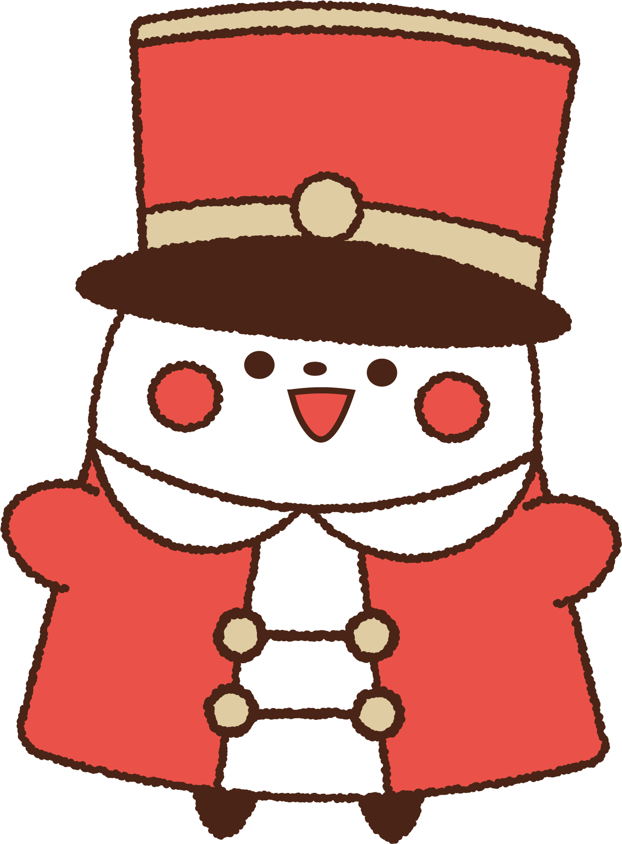 出発進行！元気なAimeEキャラクター