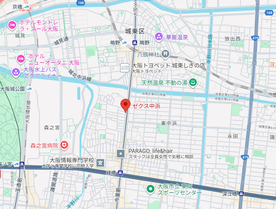店舗の地図（クリックでGoogle Mapが開きます）